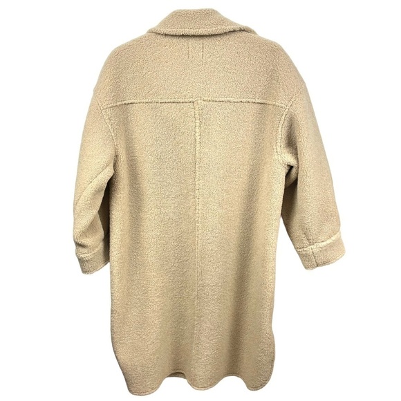 ** NEW H&M Long Tan Sherpa Shacket Size M Sold Out and ISO - Picture 7 of 9